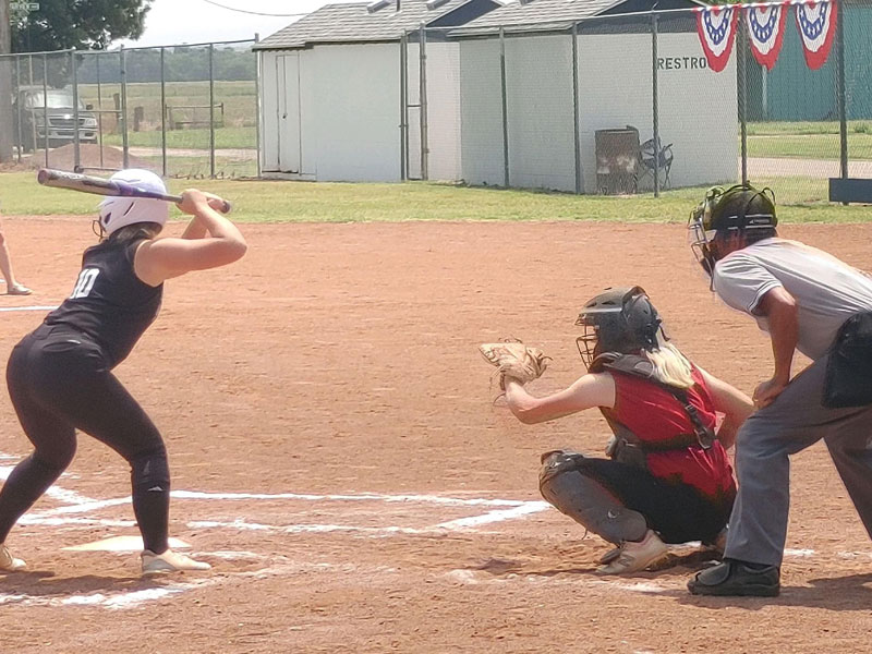 Russell played Rooks County in the first round of the K-18 State Fastpitch Softball Tournament in Lucas on Friday, July 16.