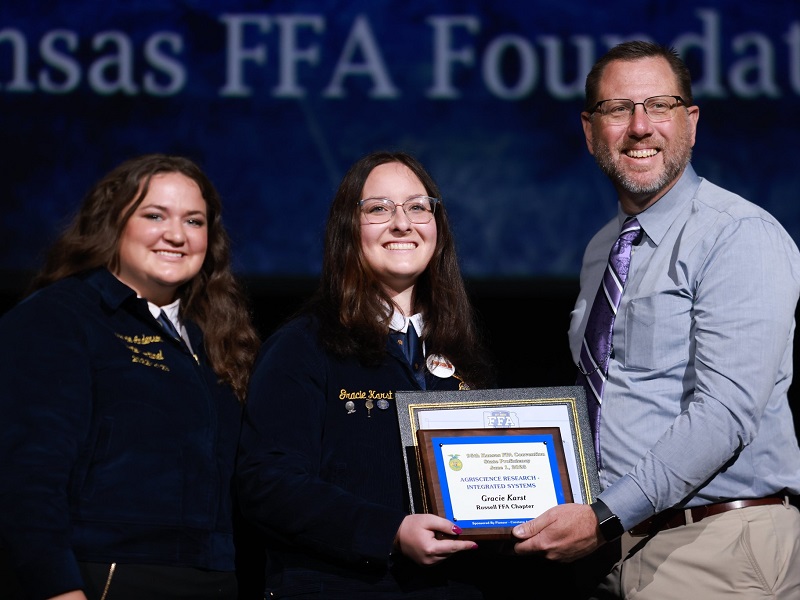 Gracie Karst 2023 FFA Agriscience Research Integrated Systems Proficiency Award