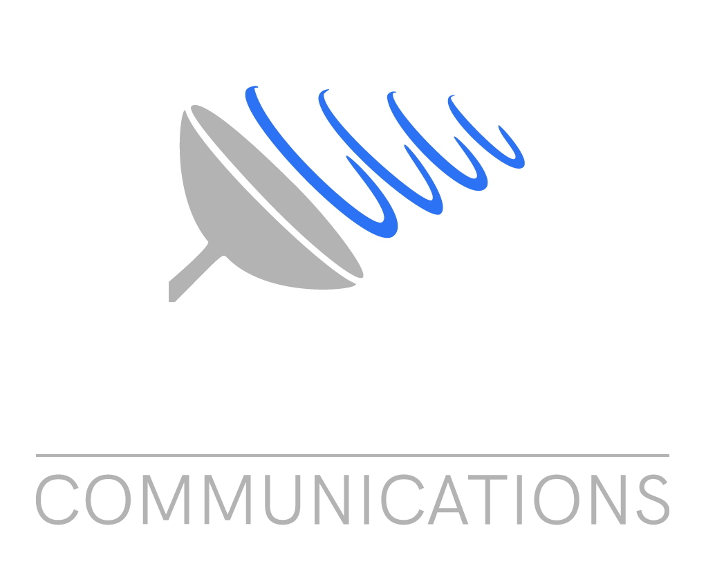 white communcation logo